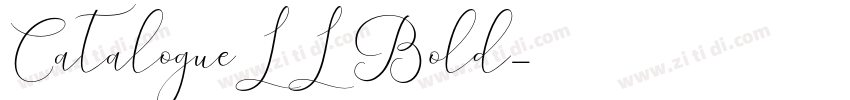 CatalogueLL Bold字体转换